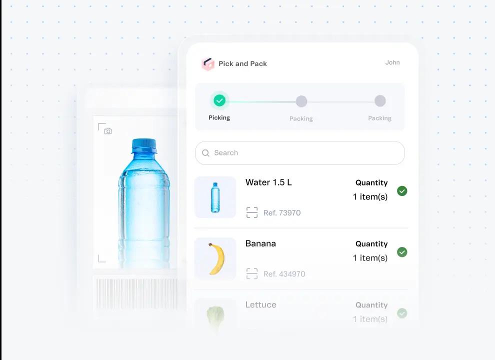Aplicación de Recoge y Empaqueta